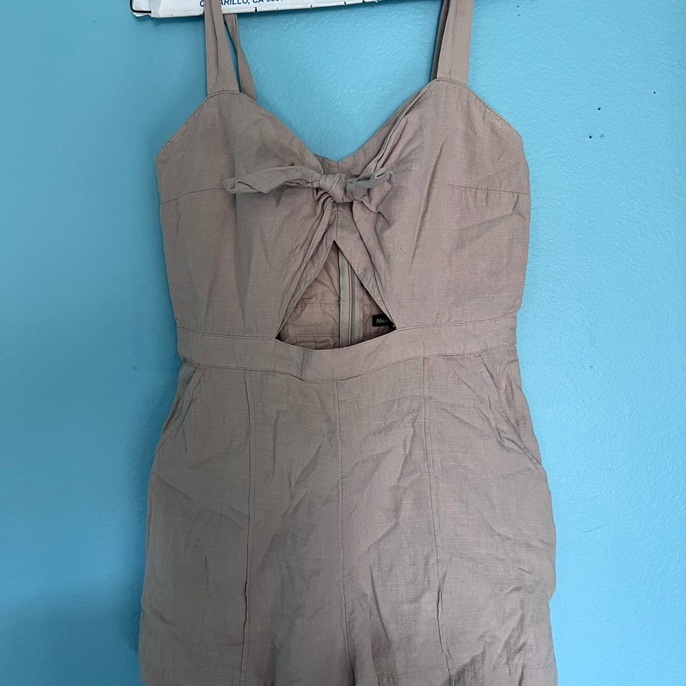 Abercrombie & Fitch Light Tan Garment Romper